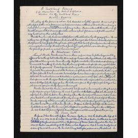 Manuscript entitled 'A Southland Pioneer - S.H. Moreton : the artist-explorer'