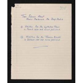 List of folder contents