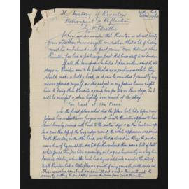 Talk entitled, 'The history of Riverton, retrospect and reflection'