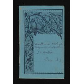 Notebook concerning Herries' schooldays, volume 1