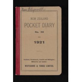 Diary entitled, 'Trip to New Plymouth'