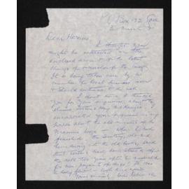 Letter, 3 March 1971, from Leslie Dolamore, to Herries Beattie, enclosing newspaper article about the change in ownership of the Mataura Ensign, and annotated envelope fragment