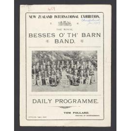 Programme, January 1907, The Royal Besses o' th' Barn Band