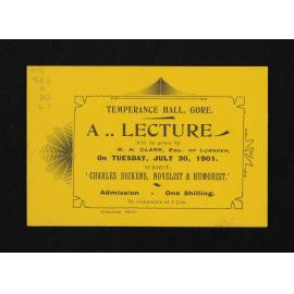 Invitations and programmes concerning meetings and talks