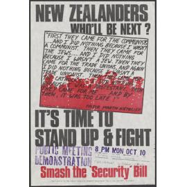 "New Zealanders Who'll Be Next? It's Time To Stand Up & Fight"
