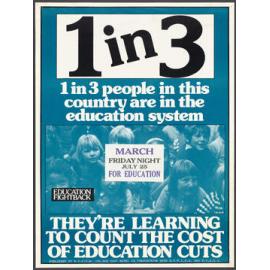 "1 in 3 1 in 3 people in this country are in the education system"