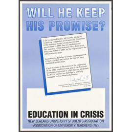 "Will He Keep His Promise?"