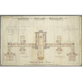 Plan of Second Floor, 'Lunatic Asylum Seacliff'