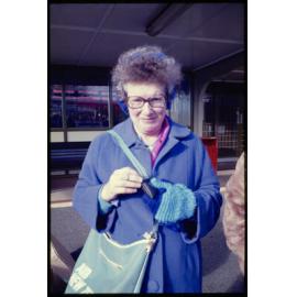 Janet Frame, farewell at Stratford Bus Station