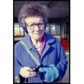 Janet Frame, farewell at Stratford Bus Station