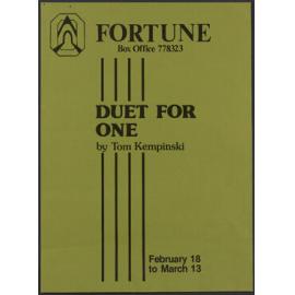 "Duet for One"