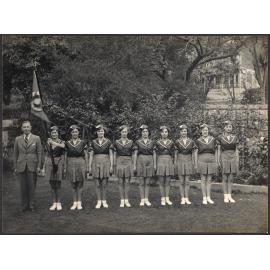 The Winning Team of the March Past at Caledonian Society's Annual Sports. 1936