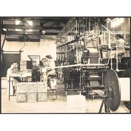 General View of Wax Vesta Machine, Packing and Wrapping Benches