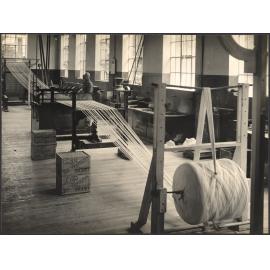 Taper Plant, in the course of making wax taper match stems from raw material