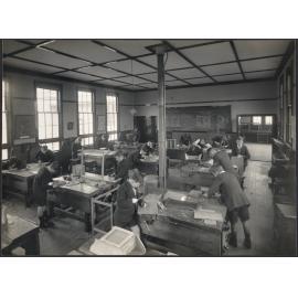 Woodwork class, Dunedin North Intermediate School