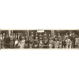 'Seated - Some of the Principal Performers appearing in New Zealand's First Feature Talkie "Down on the Farm"'