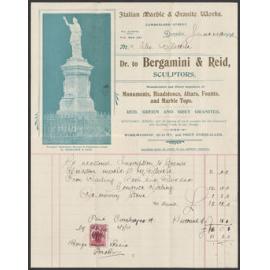 Bergamini and Reid billhead