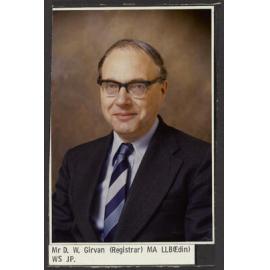 Mr D.W. Girvan (Registrar)