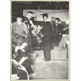 John Borrie receiving the degree of MB ChB 