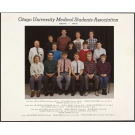 Otago University Medical Students Association Executive 1987-88