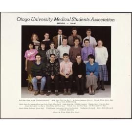 Otago University Medical Students Association Executive 1986-87