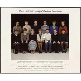 Otago University Medical Students Association Executive 1985-86