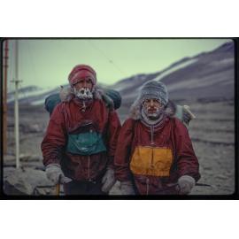 Bob McKerrow (seismologist) and Gary Lewis (technician)