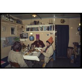 Mid-winter dinner at Vanda Station