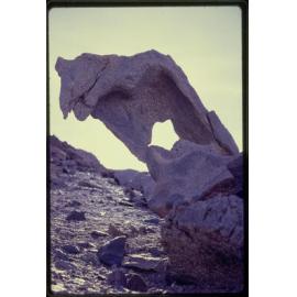 Sculptures formed by weather and wind-driven sand