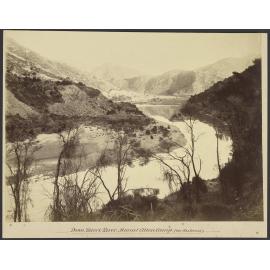 Down Taieri River, Mount Allen Camp (in distance)