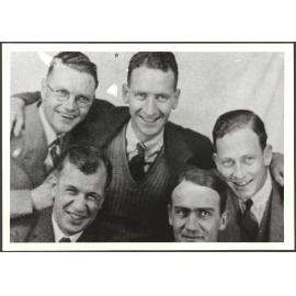 Fifth year medical students, J.L. McIvor, John Borrie, J. Simcock, Jim McVeigh and David L. Cropp