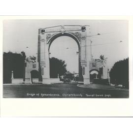 Bridge of Remembrance, Christchurch