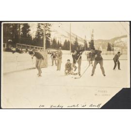 Ice hockey match at Banff