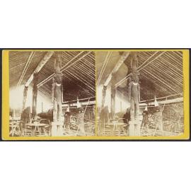 Interior of Canoe Shed at Makira, San Christoval [Christobal], Solomon Group