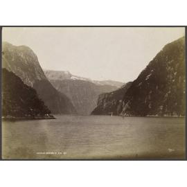 Looking up Milford Sound N.Z.