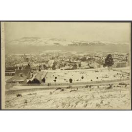 Dunedin from Roslyn in snow