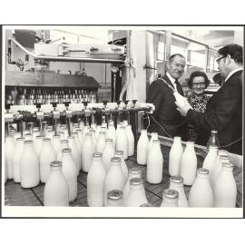 Jim and Ethel Barnes at the Milk Treatment Station
