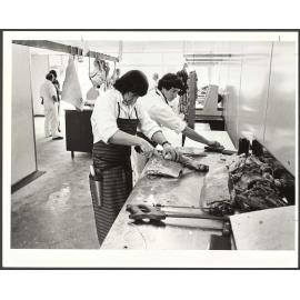 Butchers at work