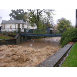 The Leith in flood