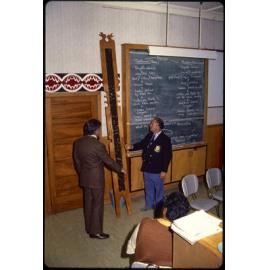 Unidentified event in Māori course classroom