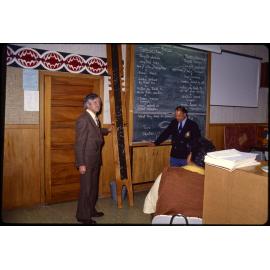 Unidentified event in Māori course classroom
