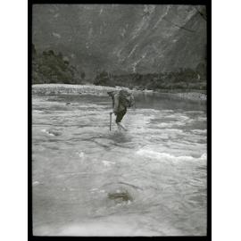 Fording Karangarua River
