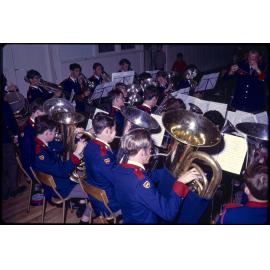 Brass band rehearsal