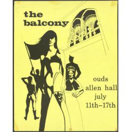 "the balcony ouds allen hall july 11th-17th"