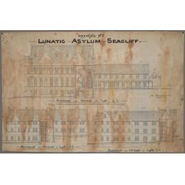 Elevations, 'Drawing No.5, Lunatic Asylum Seacliff'