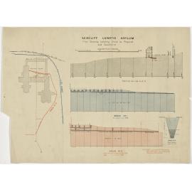 Seacliff Lunatic Asylum, Plan Showing Isolating Drains as Proposed and Constructed