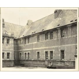 North West Elevation. Women's Airing Yard. [Seacliff Hospital]
