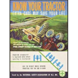 "Know your tractor Extra care may save your life"