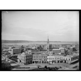 Dunedin from the Top of Town-Hall