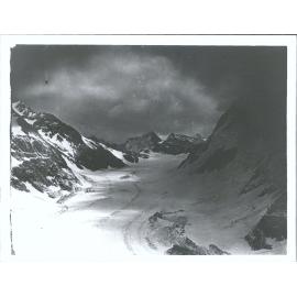 Barron Saddle and Mueller Glacier from Mueller that
